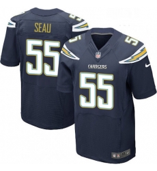 Men Nike Los Angeles Chargers 55 Junior Seau Elite Navy Blue Team Color NFL Jersey Men Nike Los Angeles Chargers 55 Junior Seau Elite Navy Blue Team Color NFL Jersey
