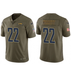 Mens Chargers jason verrett olive 2017 salute to service jersey Mens Chargers jason verrett olive 2017 salute to service jersey