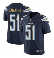 Nike Chargers #51 Kyle Emanuel Navy Blue Team Color Mens Stitched NFL Vapor Untouchable Limited Jersey Nike Chargers #51 Kyle Emanuel Navy Blue Team Color Mens Stitched NFL Vapor Untouchable Limited Jersey