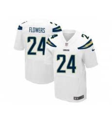 Nike San Diego Chargers 24 Brandon Flowers White Elite NFL Jersey Nike San Diego Chargers 24 Brandon Flowers White Elite NFL Jersey