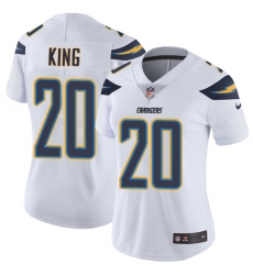 Nike Chargers #20 Desmond King White Womens Stitched NFL Vapor Untouchable Limited Jersey Nike Chargers #20 Desmond King White Womens Stitched NFL Vapor Untouchable Limited Jersey