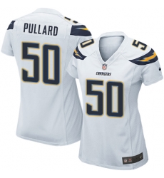 Womens Chargers #50 Hayes Pullard White Home Jersey Womens Chargers #50 Hayes Pullard White Home Jersey