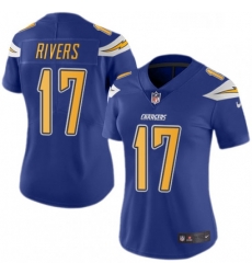 Womens Nike Los Angeles Chargers 17 Philip Rivers Limited Electric Blue Rush Vapor Untouchable NFL Jersey Womens Nike Los Angeles Chargers 17 Philip Rivers Limited Electric Blue Rush Vapor Untouchable NFL Jersey