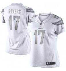 Womens Nike Los Angeles Chargers 17 Philip Rivers Limited White Platinum NFL Jersey Womens Nike Los Angeles Chargers 17 Philip Rivers Limited White Platinum NFL Jersey