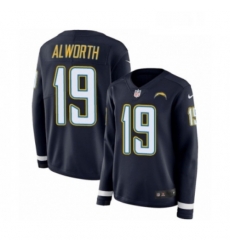 Womens Nike Los Angeles Chargers 19 Lance Alworth Limited Navy Blue Therma Long Sleeve NFL Jersey Womens Nike Los Angeles Chargers 19 Lance Alworth Limited Navy Blue Therma Long Sleeve NFL Jersey