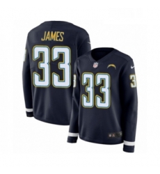 Womens Nike Los Angeles Chargers 33 Derwin James Limited Navy Blue Therma Long Sleeve NFL Jersey Womens Nike Los Angeles Chargers 33 Derwin James Limited Navy Blue Therma Long Sleeve NFL Jersey