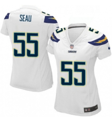 Womens Nike Los Angeles Chargers 55 Junior Seau Game White NFL Jersey Womens Nike Los Angeles Chargers 55 Junior Seau Game White NFL Jersey