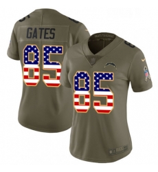 Womens Nike Los Angeles Chargers 85 Antonio Gates Limited OliveUSA Flag 2017 Salute to Service NFL Jersey Womens Nike Los Angeles Chargers 85 Antonio Gates Limited OliveUSA Flag 2017 Salute to Service NFL Jersey
