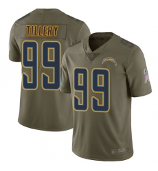 Chargers 99 Jerry Tillery Olive Youth Stitched Football Limited 2017 Salute to Service Jersey Chargers 99 Jerry Tillery Olive Youth Stitched Football Limited 2017 Salute to Service Jersey
