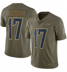 Youth Nike Los Angeles Chargers 17 Philip Rivers Limited Olive 2017 Salute to Service NFL Jersey Youth Nike Los Angeles Chargers 17 Philip Rivers Limited Olive 2017 Salute to Service NFL Jersey