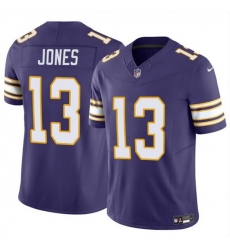 Men Minnesota Vikings 13 Daniel Jones Purple 2023 F U S E Throwback Vapor Untouchable Limited Stitched Jersey Men Minnesota Vikings 13 Daniel Jones Purple 2023 F U S E Throwback Vapor Untouchable Limited Stitched Jersey