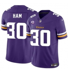 Men Minnesota Vikings 30 C J Ham Purple 2024 F U S E With 4 Star C Patch Vapor Untouchable Limited Stitched Jersey Men Minnesota Vikings 30 C J Ham Purple 2024 F U S E With 4 Star C Patch Vapor Untouchable Limited Stitched Jersey