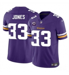 Men Minnesota Vikings 33 Aaron Jones Purple 2025 F U S E  Vapor Untouchable Limited Stitched Jersey