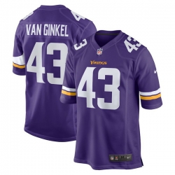 Men Minnesota Vikings 43 Andrew Van Ginkel Purple Team Vapor Limited Jersey