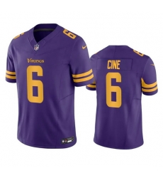 Men Minnesota Vikings 6 Lewis Cine Purple 2023 F U S E Color Rush Stitched Jersey Men Minnesota Vikings 6 Lewis Cine Purple 2023 F U S E Color Rush Stitched Jersey