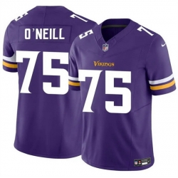 Men Minnesota Vikings 75 Brian O u2019Neill Purple 2025 F U S E  Vapor Untouchable Limited Stitched Jersey
