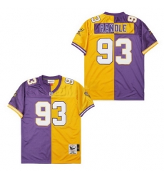 Men Minnesota Vikings John Randle #93 Gold Purple Stitched NFL Football Jersey Men Minnesota Vikings John Randle #93 Gold Purple Stitched NFL Football Jersey