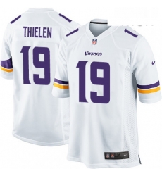 Mens Nike Minnesota Vikings 19 Adam Thielen Game White NFL Jersey Mens Nike Minnesota Vikings 19 Adam Thielen Game White NFL Jersey