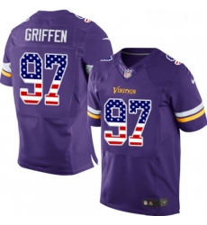 Mens Nike Minnesota Vikings 97 Everson Griffen Elite Purple Home USA Flag Fashion NFL Jersey Mens Nike Minnesota Vikings 97 Everson Griffen Elite Purple Home USA Flag Fashion NFL Jersey