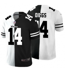 Minnesota Vikings 14 Stefon Diggs Men Black V White Peace Split Nike Vapor Untouchable Limited NFL Jersey Minnesota Vikings 14 Stefon Diggs Men Black V White Peace Split Nike Vapor Untouchable Limited NFL Jersey