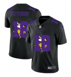 Minnesota Vikings 18 Justin Jefferson Men Nike Team Logo Dual Overlap Limited NFL Jersey Black Minnesota Vikings 18 Justin Jefferson Men Nike Team Logo Dual Overlap Limited NFL Jersey Black