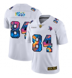 Minnesota Vikings 84 Randy Moss Men White Nike Multi Color 2020 NFL Crucial Catch Limited NFL Jersey Minnesota Vikings 84 Randy Moss Men White Nike Multi Color 2020 NFL Crucial Catch Limited NFL Jersey