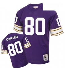 Mitchell And Ness Minnesota Vikings 80 Cris Carter Purple Team Color Authentic Throwback NFL Jersey Mitchell And Ness Minnesota Vikings 80 Cris Carter Purple Team Color Authentic Throwback NFL Jersey