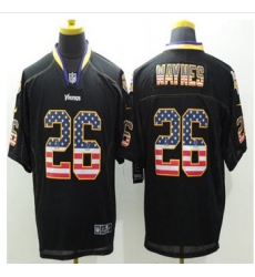 New Minnesota Vikings #26 Trae Waynes Black Mens Stitched NFL Elite USA Flag Fashion Jersey New Minnesota Vikings #26 Trae Waynes Black Mens Stitched NFL Elite USA Flag Fashion Jersey