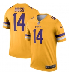 Nike Vikings 14 Stefon Diggs Gold Inverted Legend Jersey Nike Vikings 14 Stefon Diggs Gold Inverted Legend Jersey