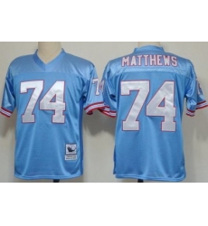 Tennessee Titans 74 Bruce Matthews Blue Throwback NFL Jerseys Tennessee Titans 74 Bruce Matthews Blue Throwback NFL Jerseys