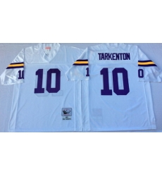 Vikings 10 Fran Tarkenton White Throwback Jersey Vikings 10 Fran Tarkenton White Throwback Jersey