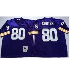 Vikings 80 Cris Carter Purple Throwback Jersey Vikings 80 Cris Carter Purple Throwback Jersey