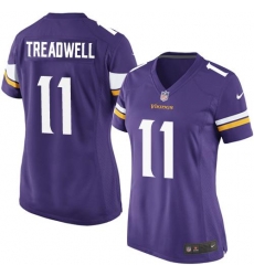 Nike Vikings #11 Laquon Treadwell Purple Team Color Womens Stitched NFL Elite Jersey Nike Vikings #11 Laquon Treadwell Purple Team Color Womens Stitched NFL Elite Jersey