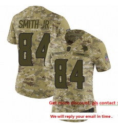 Vikings 84 Irv Smith Jr Camo Women Stitched Football Limited 2018 Salute to Service Jersey Vikings 84 Irv Smith Jr Camo Women Stitched Football Limited 2018 Salute to Service Jersey