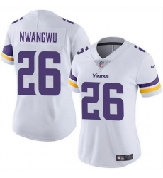 Women Minnesota Vikings 26 Kene Nwangwu White Vapor Untouchable Limited Stitched Jersey Women Minnesota Vikings 26 Kene Nwangwu White Vapor Untouchable Limited Stitched Jersey