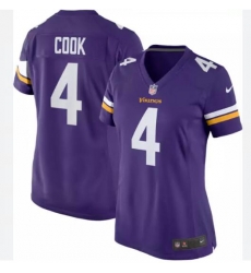 Women Minnesota Vikings 4 Dalvin Cook Purple Vapor Untouchable Stitched Jersey Women Minnesota Vikings 4 Dalvin Cook Purple Vapor Untouchable Stitched Jersey