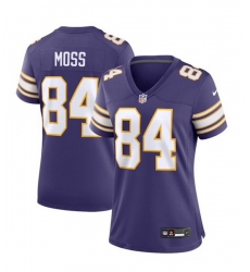 Women Minnesota Vikings 84 Randy Moss Purple Vapor Untouchable Limited Stitched Jersey Women Minnesota Vikings 84 Randy Moss Purple Vapor Untouchable Limited Stitched Jersey