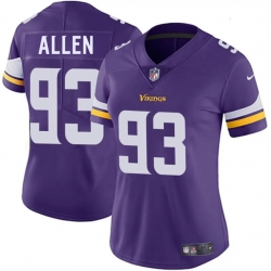 Women Minnesota Vikings 93 Jonathan Allen Purple 2025 Vapor Untouchable Limited Stitched Jersey