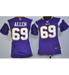 Women Nike Minnesota Vikings 69# Jared Allen Purple Nike NFL Jerseys Women Nike Minnesota Vikings 69# Jared Allen Purple Nike NFL Jerseys