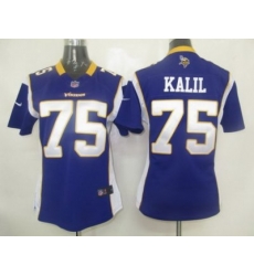 Women Nike Minnesota Vikings 75# Kalil Jersey Women Nike Minnesota Vikings 75# Kalil Jersey