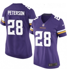 Womens Nike Minnesota Vikings 28 Adrian Peterson Game Purple Team Color NFL Jersey Womens Nike Minnesota Vikings 28 Adrian Peterson Game Purple Team Color NFL Jersey