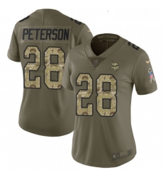 Womens Nike Minnesota Vikings 28 Adrian Peterson Limited OliveCamo 2017 Salute to Service NFL Jersey Womens Nike Minnesota Vikings 28 Adrian Peterson Limited OliveCamo 2017 Salute to Service NFL Jersey