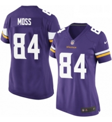 Womens Nike Minnesota Vikings 84 Randy Moss Game Purple Team Color NFL Jersey Womens Nike Minnesota Vikings 84 Randy Moss Game Purple Team Color NFL Jersey
