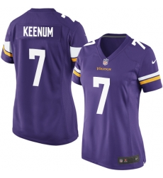 women Nike Minnesota Vikings #7 Case Keenum Purple Team Color NFL Jersey women Nike Minnesota Vikings #7 Case Keenum Purple Team Color NFL Jersey