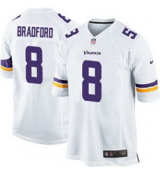 Nike Vikings #8 Sam Bradford White Youth Stitched NFL Elite Jersey Nike Vikings #8 Sam Bradford White Youth Stitched NFL Elite Jersey