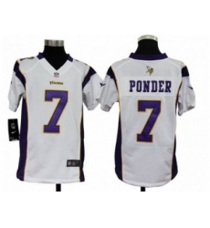 Nike Youth NFL Minnesota Vikings #7 Christian Ponder White Jerseys Nike Youth NFL Minnesota Vikings #7 Christian Ponder White Jerseys