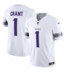 Youth Minnesota Vikings 1 Bud Grant White F U S E Winter Warrior Limited Stitched Jersey Youth Minnesota Vikings 1 Bud Grant White F U S E Winter Warrior Limited Stitched Jersey