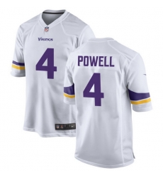 Youth Minnesota Vikings 4 Brandon Powell White Vapor Untouchable Stitched Jersey Youth Minnesota Vikings 4 Brandon Powell White Vapor Untouchable Stitched Jersey