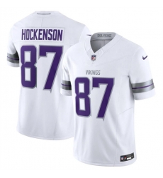 Youth Minnesota Vikings 87 T J Hockenson White F U S E Winter Warrior Limited Stitched Jersey Youth Minnesota Vikings 87 T J Hockenson White F U S E Winter Warrior Limited Stitched Jersey