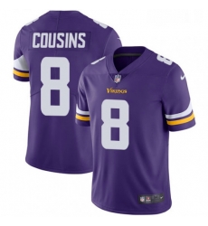 Youth Nike Minnesota Vikings 8 Kirk Cousins Purple Team Color Vapor Untouchable Limited Player NFL Jersey Youth Nike Minnesota Vikings 8 Kirk Cousins Purple Team Color Vapor Untouchable Limited Player NFL Jersey